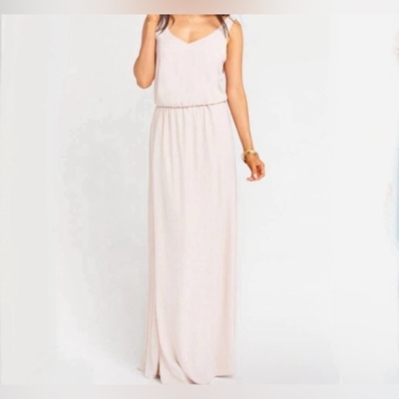 Show me your mumu Elegant Blush Maxi Dress Size XX-LARGE - Picture 3 of 4
